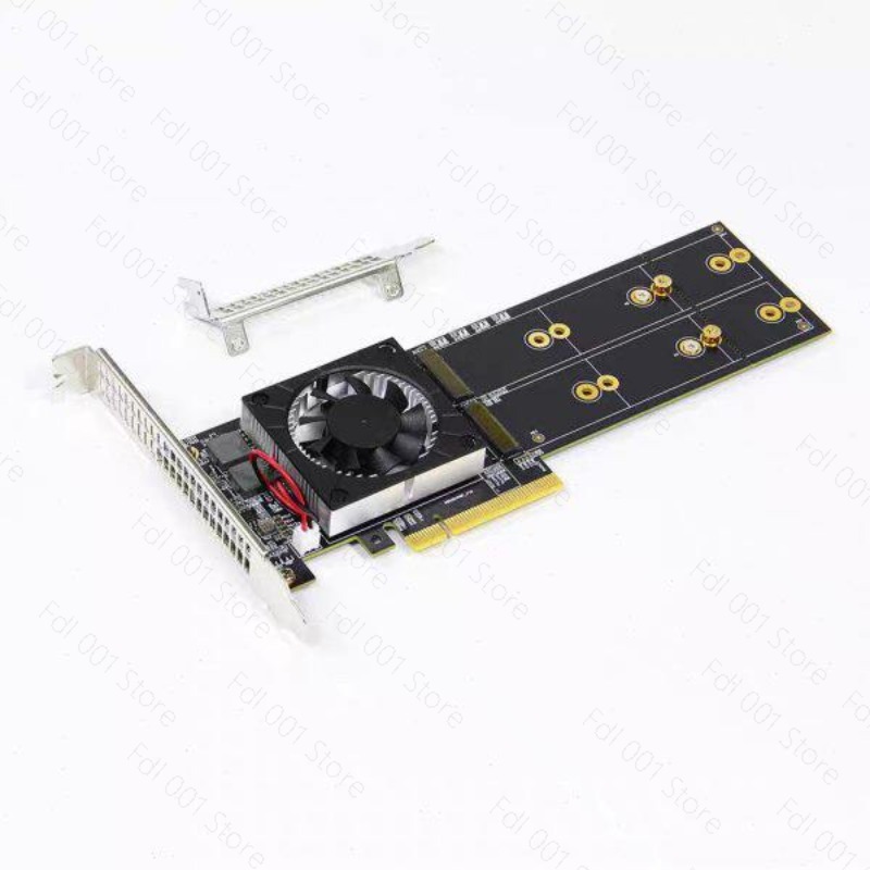 Quad M.2 Nvme Pcie Bifurcation Card - NO NEED PCIe Bifurcation PEX8747 Quad