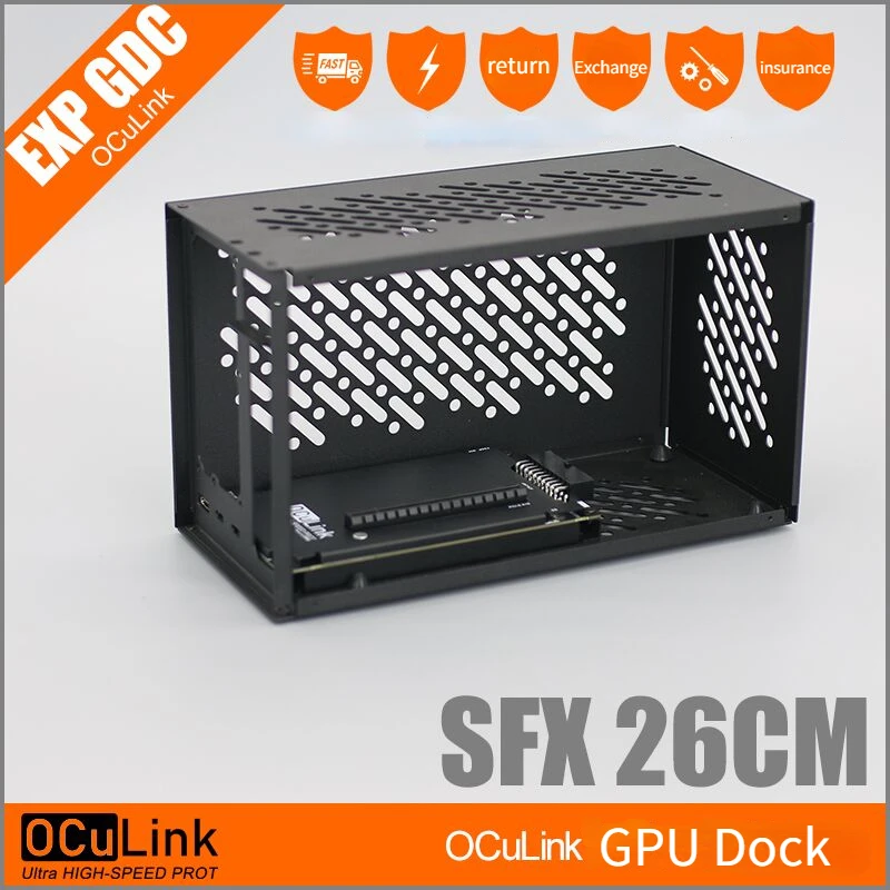 External Gpu Dock Pcie 4.0 Oculink - Aluminum Case OCuP4v2 OCuLink PCI-E 4.0