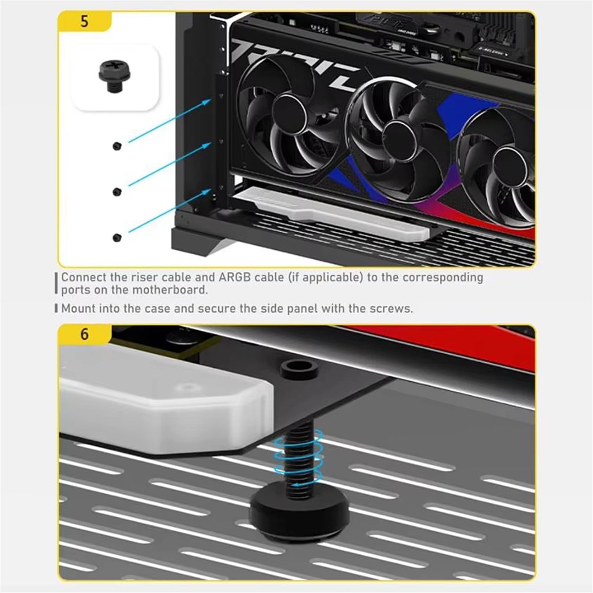 L77A Vertical GPU Mounting Bra - Pcie 4.0 X16 Riser Cable 90 Degree 评论和价格