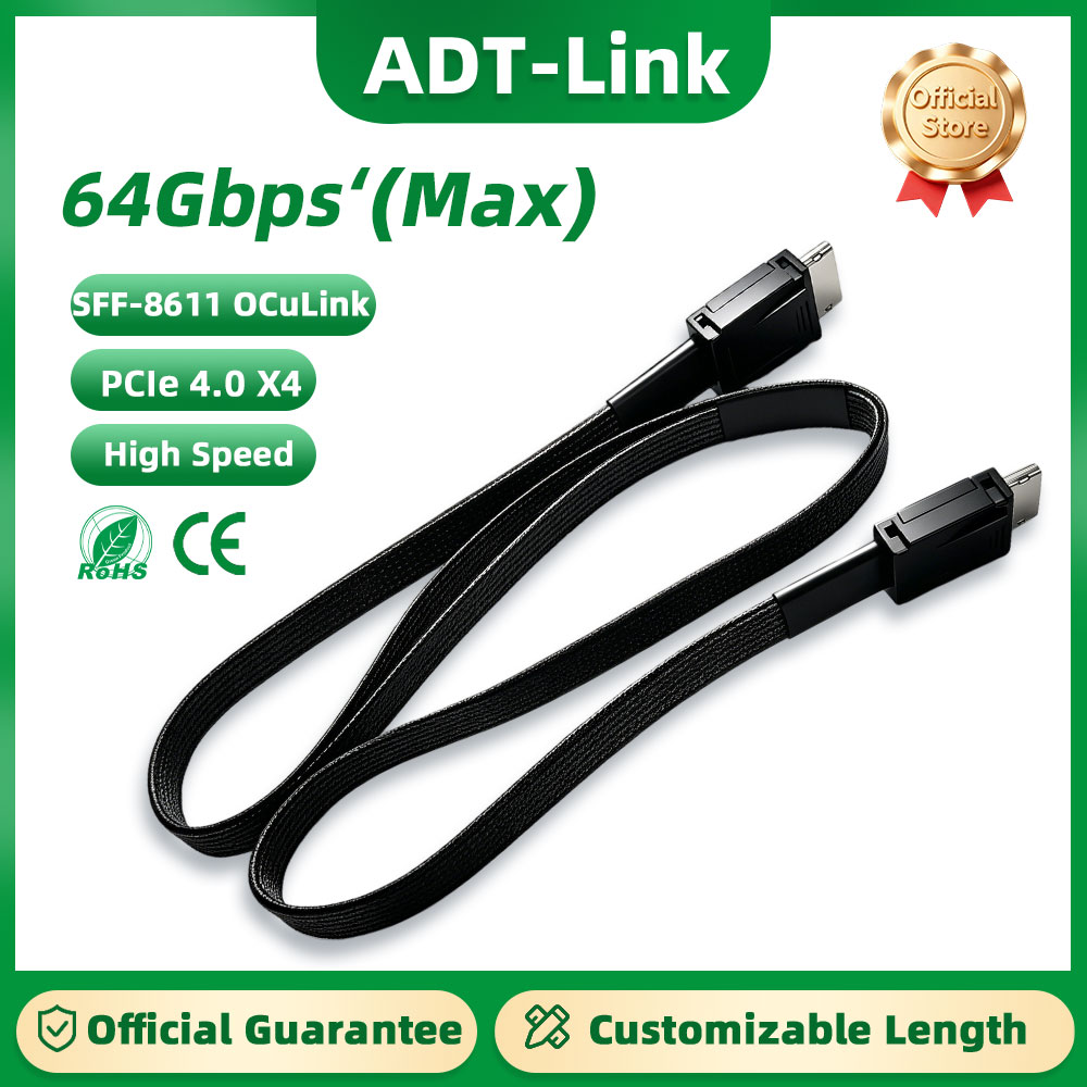 ADT-Link 64Gb Male to Male PCI - External Gpu Dock Pcie 4.0 Oculink 评论和价格