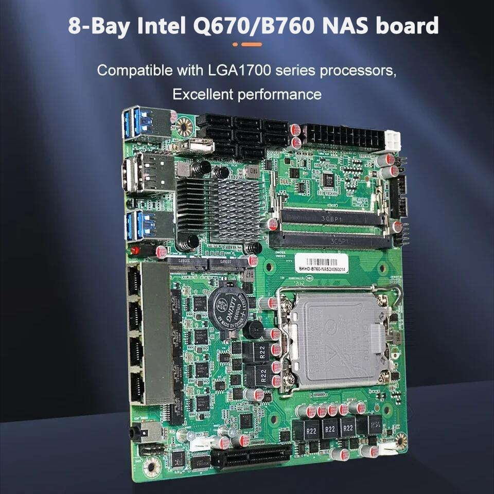 Topton Q670 B760 8-Bay NAS Mot - Lga 1700 Ddr5 Itx Motherboard 评论和价格