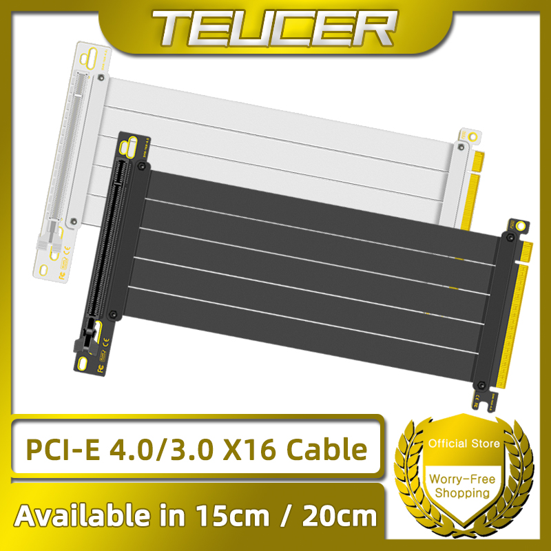 TEUCER PCI-E 4.0 X16 Riser Cab - Pcie 4.0 X16 Riser Cable 90 Degree 评论和价格