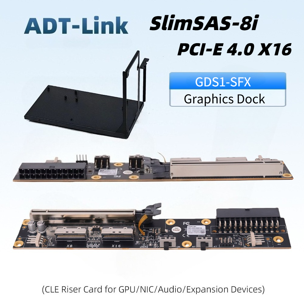 Dual SlimSAS 8i Graphics GPU D - External Gpu Dock Pcie 4.0 Oculink 评论和价格