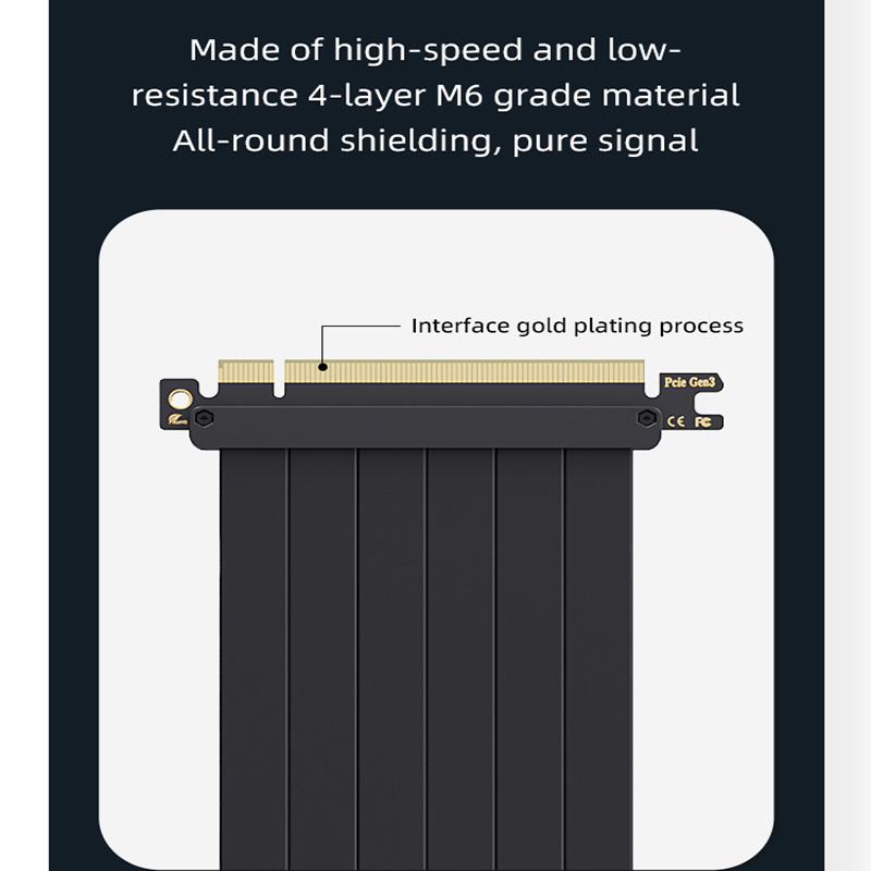 TEUCER Vertical GPU Mounting B - Pcie 4.0 X16 Riser Cable 90 Degree 评论和价格