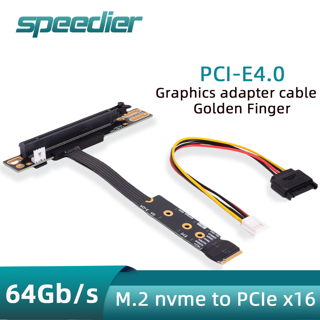 M.2 NVME To PCIe X16 90 Degree - Pcie 4.0 X16 Riser Cable 90 Degree 评论和价格