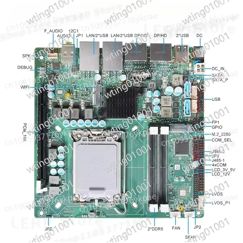 for 13th Gen Mini ITX Motherbo - Lga 1700 Ddr5 Itx Motherboard 评论和价格