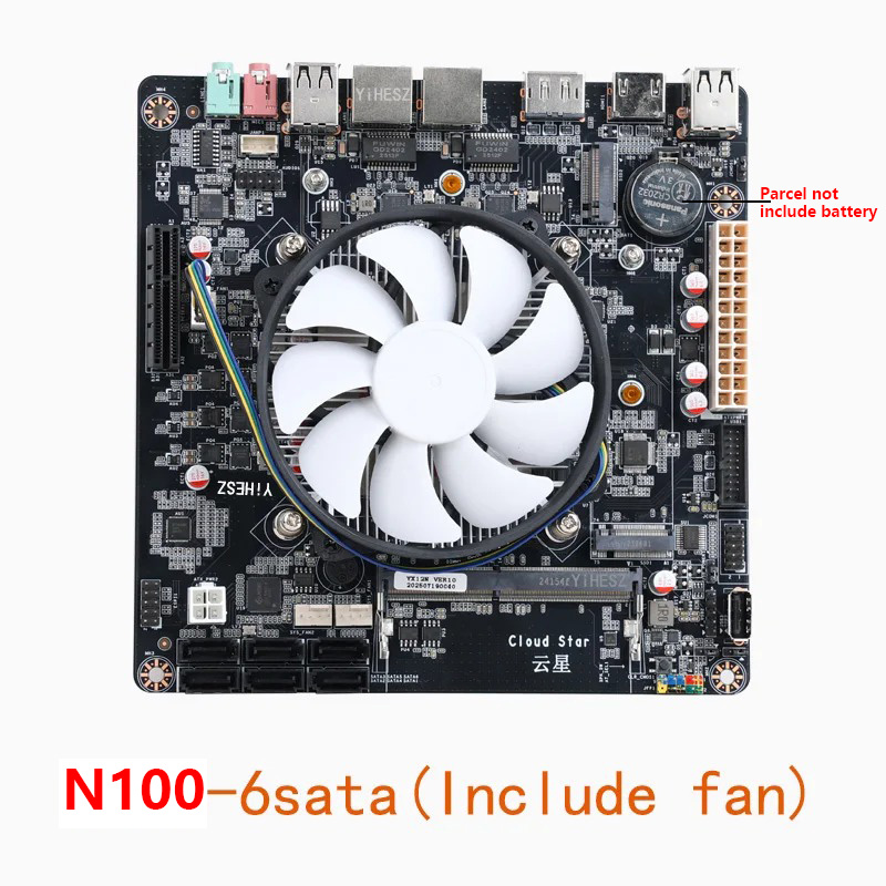 Intel N100 Mini-ITX Motherboar - Nas Motherboard N100 6 Sata 评论和价格