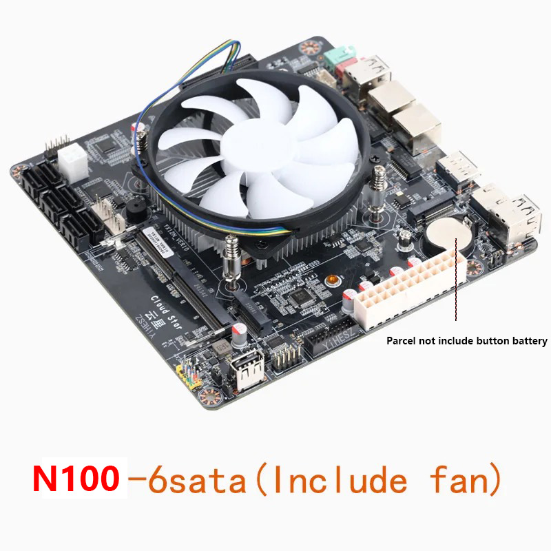 Intel N100 Mini-ITX Motherboar - Nas Motherboard N100 6 Sata 评论和价格