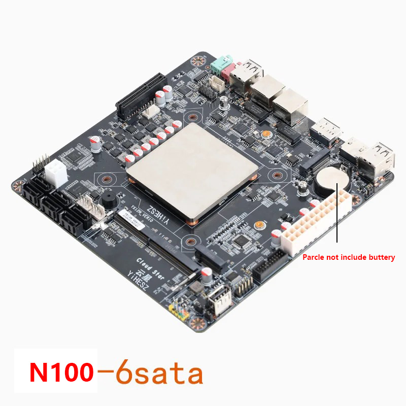 Intel N100 Mini-ITX Motherboar - Nas Motherboard N100 6 Sata 评论和价格