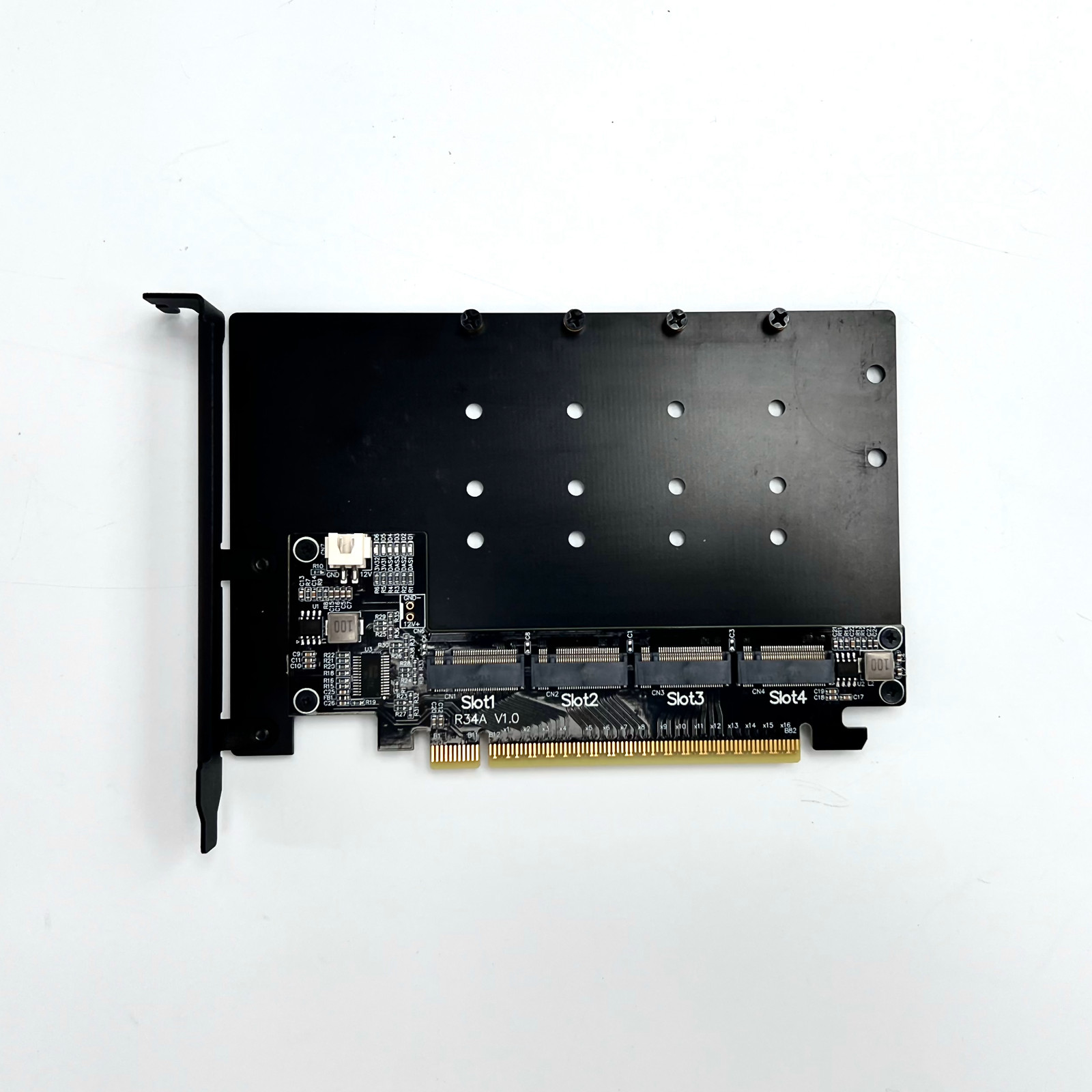 R34A PCIe 5.0 x16 to 4-Port M. - Quad M.2 Nvme Pcie Bifurcation Card 评论和价格