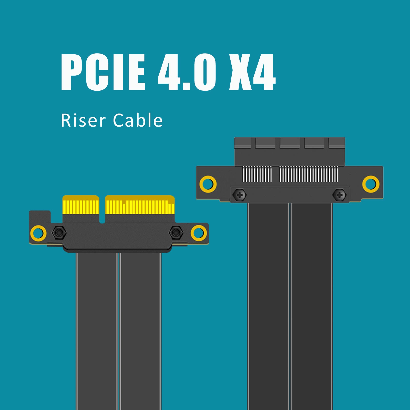 PCIe 4.0 X4 Riser Cable, 180 D - Pcie 4.0 X16 Riser Cable 90 Degree 评论和价格
