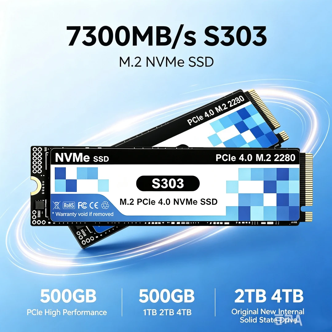 2026 S303 SSD 500GB 1TB 2TB 4T - M.2 Nvme 4Tb Pcie 4.0 Ssd 评论和价格
