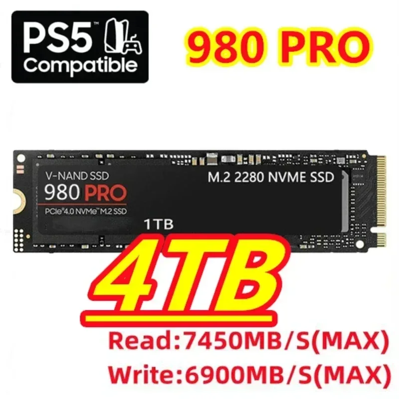 Brand New  980 Pro SSD 1TB 2TB - M.2 Nvme 4Tb Pcie 4.0 Ssd 评论和价格